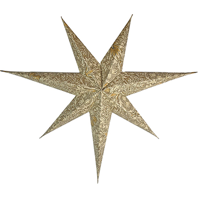 Paper star Olivia Snakeshead Stone/Cream